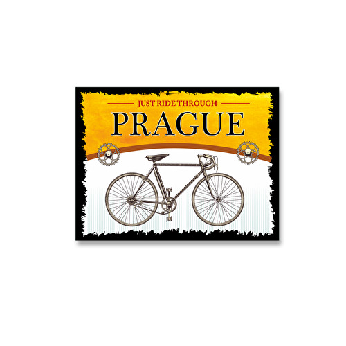 Aufkleber Prag Fahrrad 56.