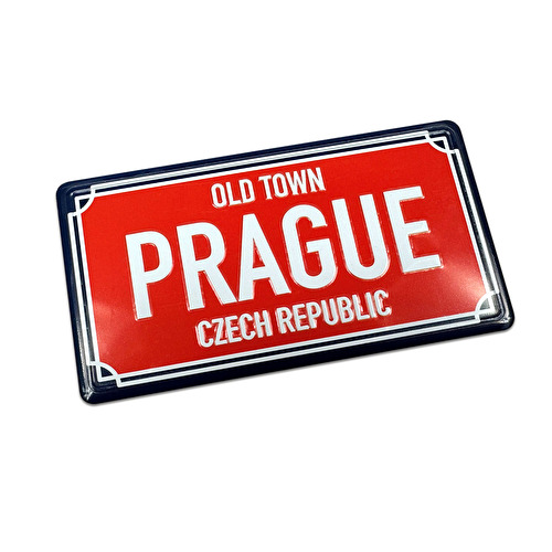 Magnet plechová cedule Praha Ulice