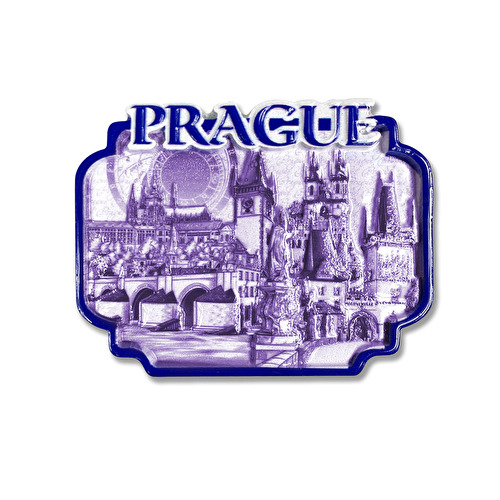 Magnet Prague relief Blue