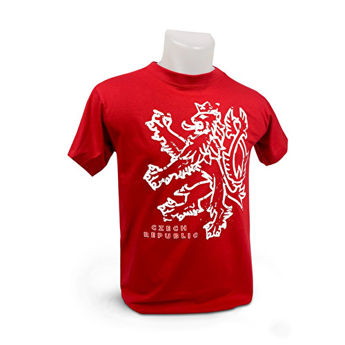 T-shirt Czech Lion 2. red