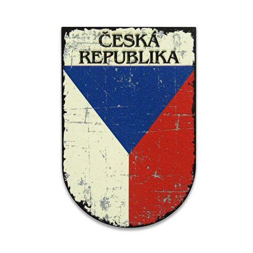 Hölzerner Magnet die Flagge der Tschechischen Republik 40.