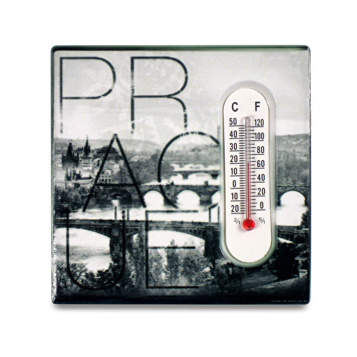 Magnet mit einem Thermometer Prag Lond