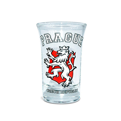 Shotglass Czech lion