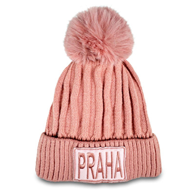 Winter hat with Pom-Pom PRAHA light