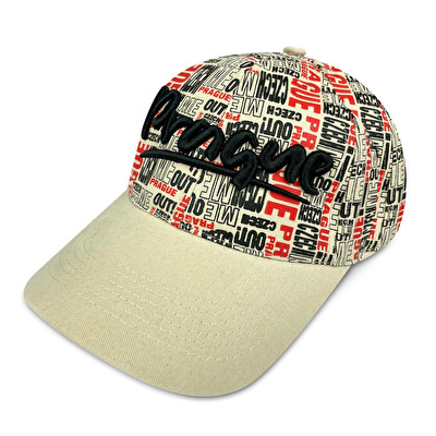 Cap Prague classic AMST/Texts C.M.O. beige  - Beige