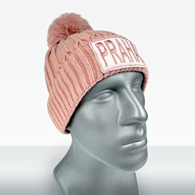 Winter hat with Pom-Pom PRAHA light