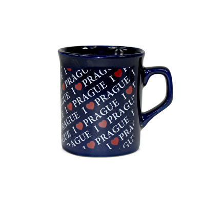 Tasse Sega mittel dunkel blau I love Prague