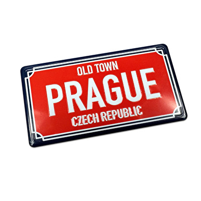 Magnet plechová cedule Praha Ulice