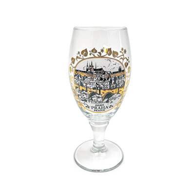 Beer mug on a stem Prague Gold Prague Castle