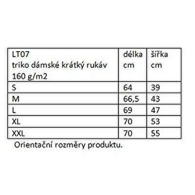 Tričko dámské Praha Srdce modrá 89.