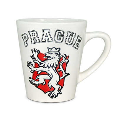 Konische Tasse Prag Löwe Wappen M