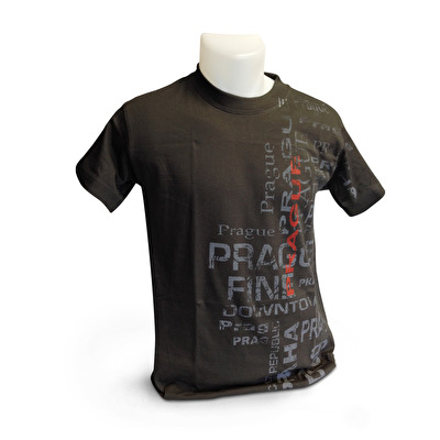 T-shirt Prague Texts II. 46. - Dark Grey