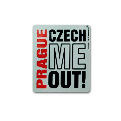 Magnet gumový Praha C.M.O. šedý