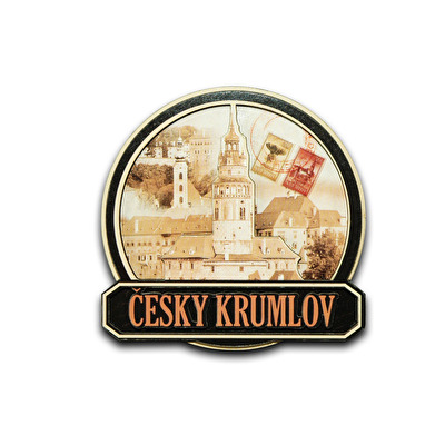 Magnet 3D Český Krumlov Retro