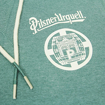 Mikina s kapucí Pilsner Urquell zelená