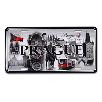 Metal sign Prague 30x15 cm Montaz