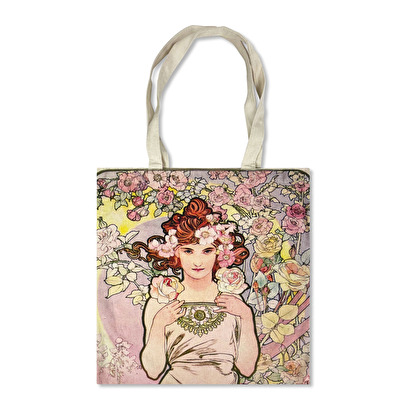 Stofftasche Mucha Rose