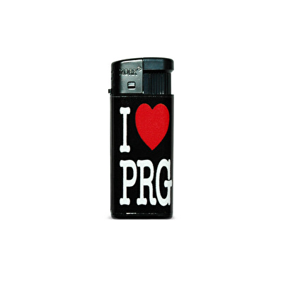 Lighter mini Prague I love PRG black