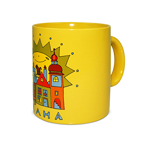 Mug Prague Sun E yellow