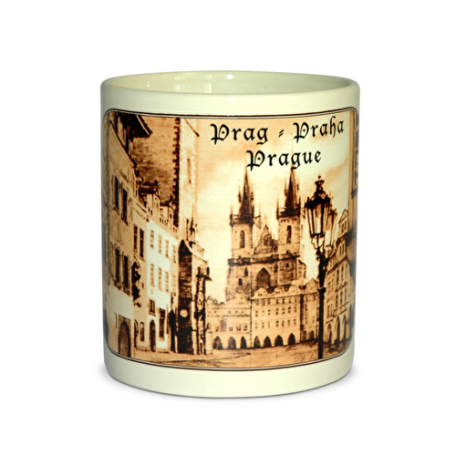 Mug Old Town Square Horse Lamp beige